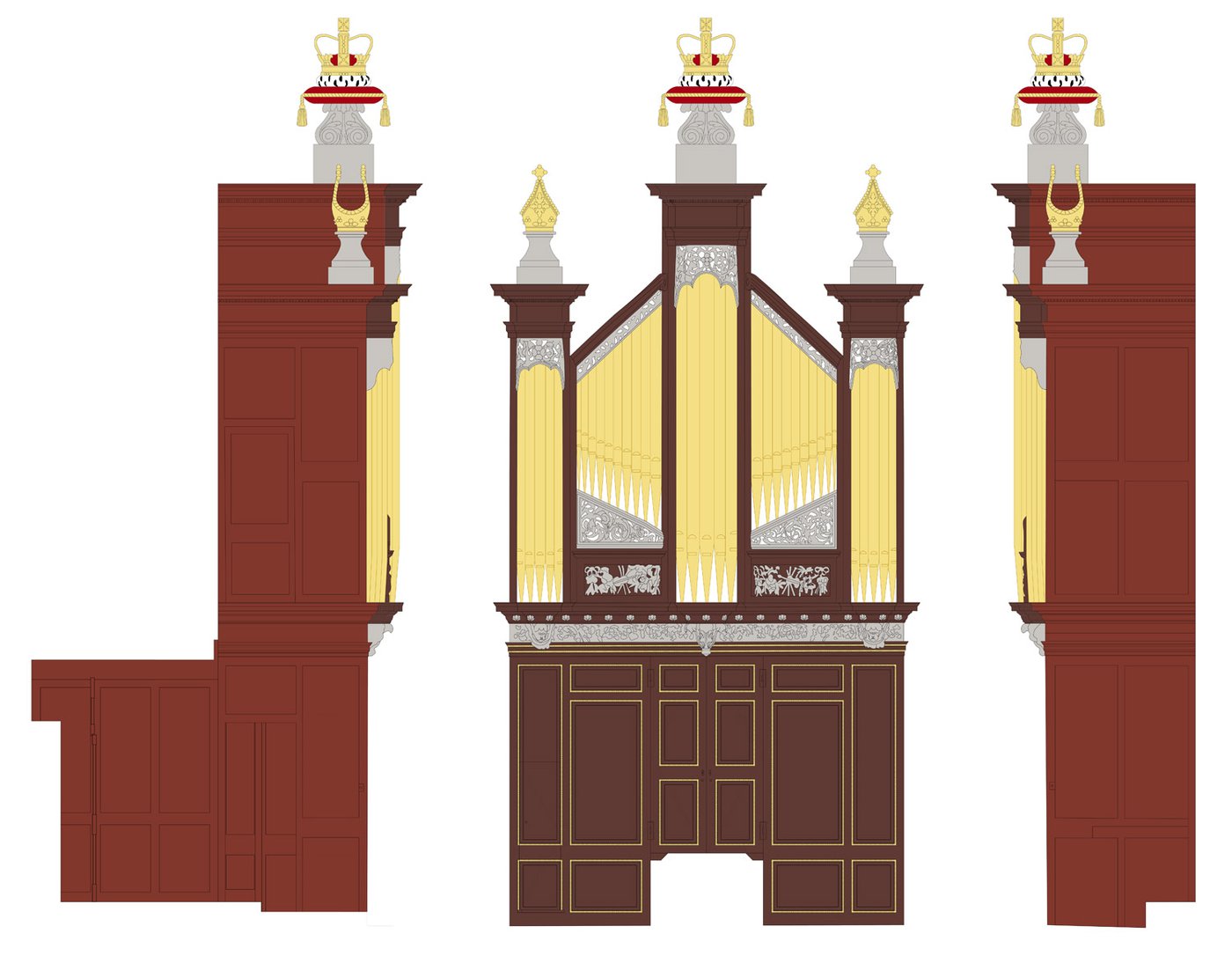 Christ Church Spitalfields Organ Elevation